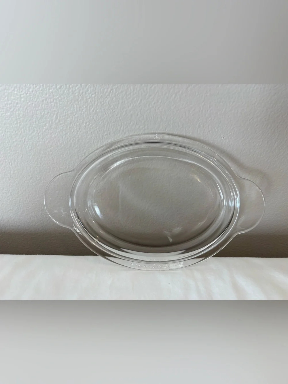 Vintage Pyrex P-14-C Clear Glass Oval Replacement Lid Corning Ware for 6.5” Dish
